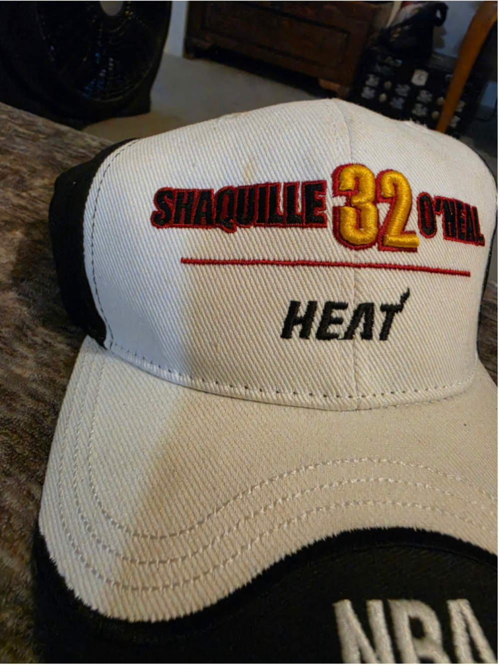 Shaquille O'Neal #32 Miami Heat NBA Elevation Snapback Hat New Old Stock